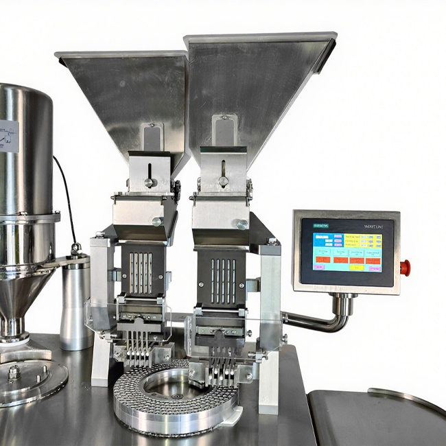 Наполнитель капсул оборудования для инкапсуляции с двойной головкой аптеки CGN208-S полуавтоматический